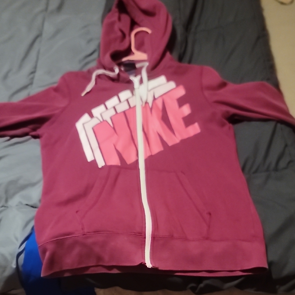 Nike Pink Zip-Up Hoodie Jacket
